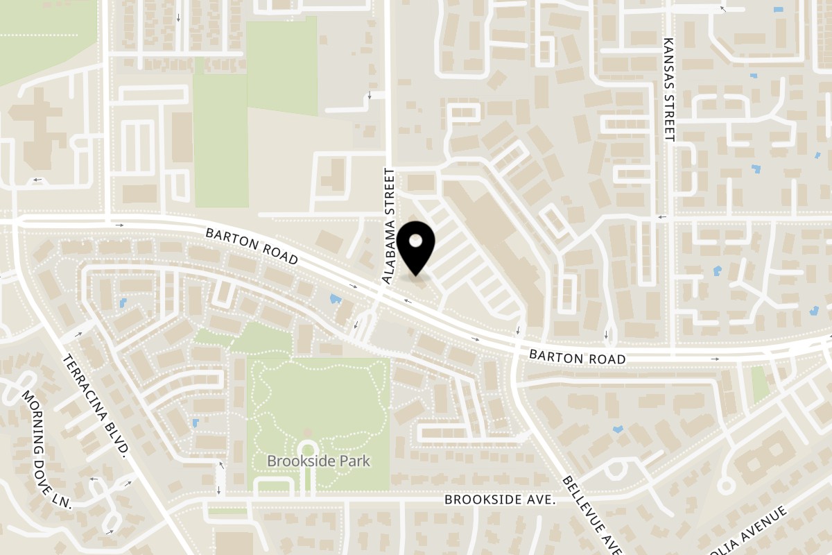 Map showing the location of Machete Taqueria on 1580 Barton Rd C in Redlands
